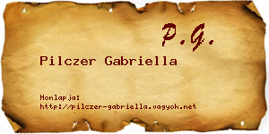 Pilczer Gabriella névjegykártya