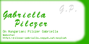 gabriella pilczer business card